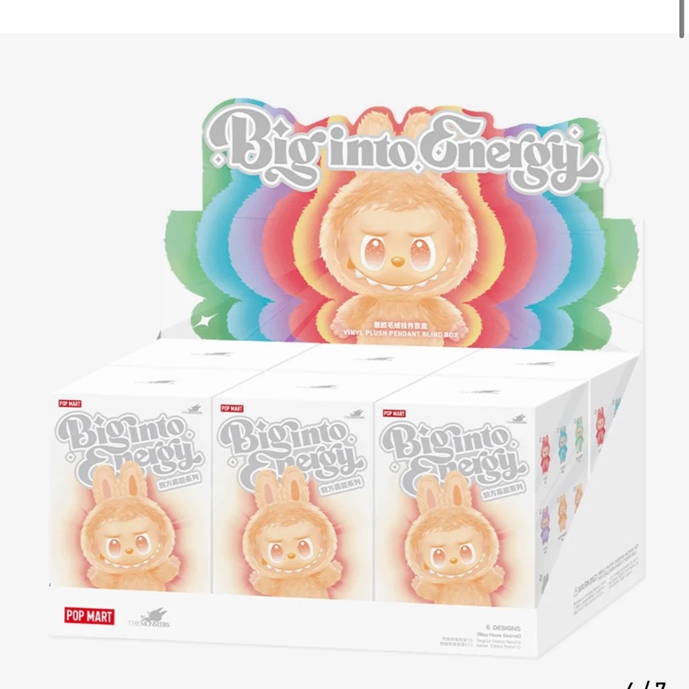 6 POPMART LABUBU BIG INTO THAT ENERGY UNOPENED BLIND BOXES